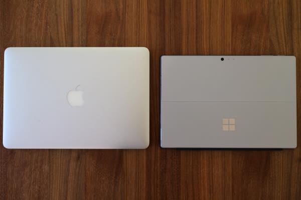 Surface ProとMacBook Pro